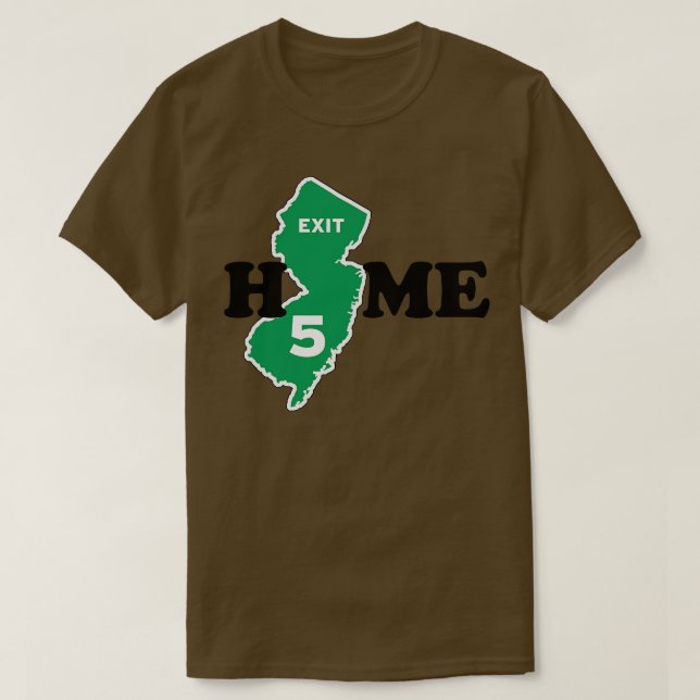 New Jersey Exit 5 Zuhause T-Shirt (Design vorne)