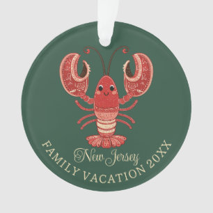 New Jersey Familienurlaub Andenken Hummer Ornament