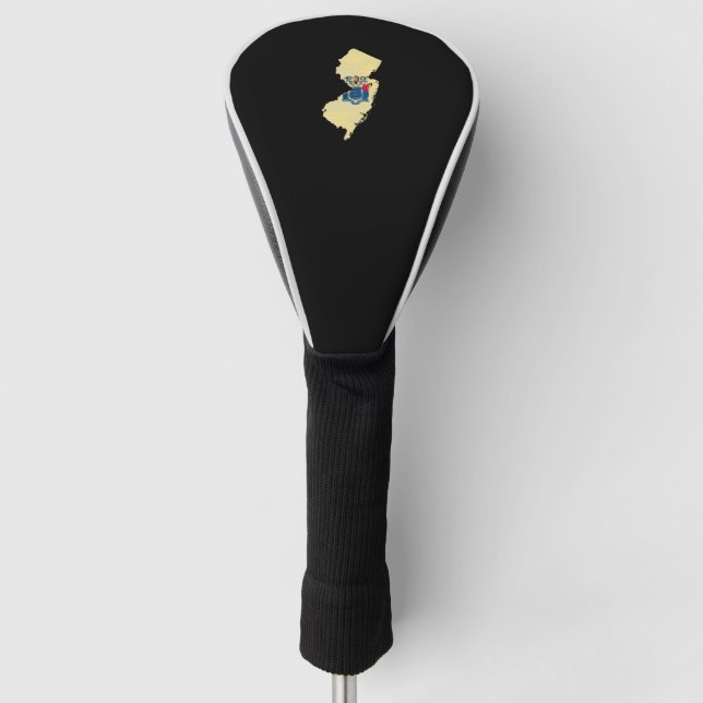 New Jersey flag and map Golf Headcover (Vorderseite)