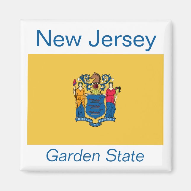 New Jersey Flag Magnet (Vorne)
