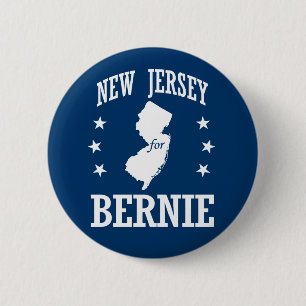 NEW JERSEY FÜR BERNIE SANDERS BUTTON