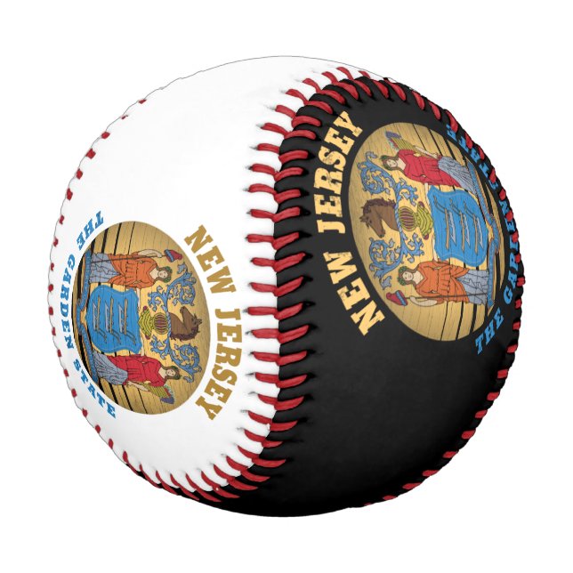 NEW JERSEY GARDEN STAAT FLAG BASEBALL (Schrägansicht)