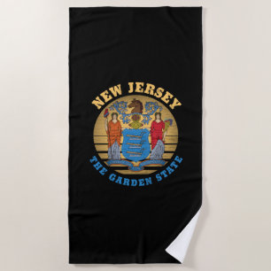 NEW JERSEY GARDEN STAAT FLAG STRANDTUCH
