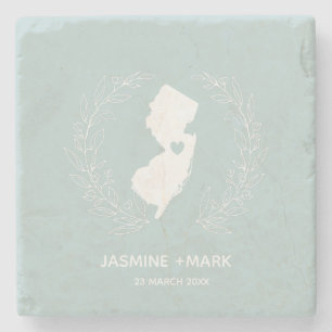 New Jersey-Gastgeschenk Hochzeiten Steinuntersetzer