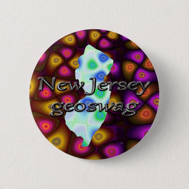 New-Jersey Geoswag Swags Geocaching Button (Vorderseite)