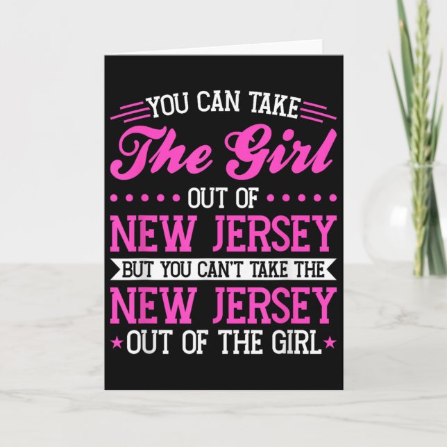 New Jersey Girl Can't Take Out The New Jersey  Karte (Vorderseite)