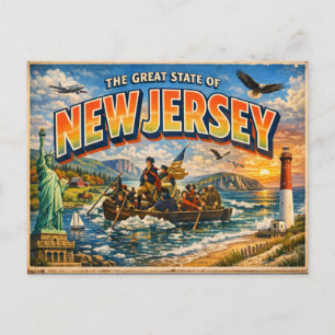 New Jersey Grußpostkarte Postkarte