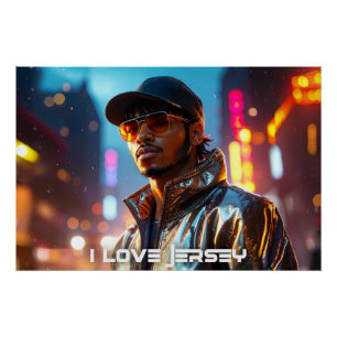 NEW JERSEY - ICH LIEBE JERSEY POSTER