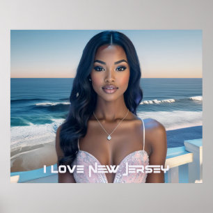 NEW JERSEY - ICH LIEBE NEW JERSEY POSTER
