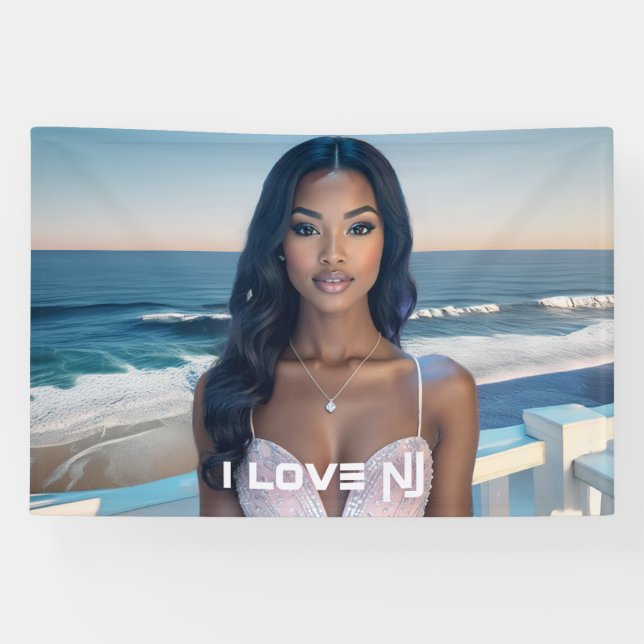 NEW JERSEY - ICH LIEBE NJ BANNER (Horizontal)