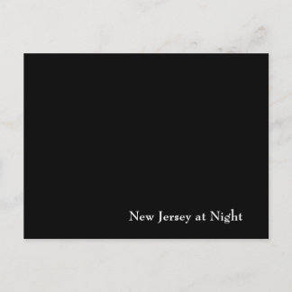 New Jersey in der Nacht Postkarte
