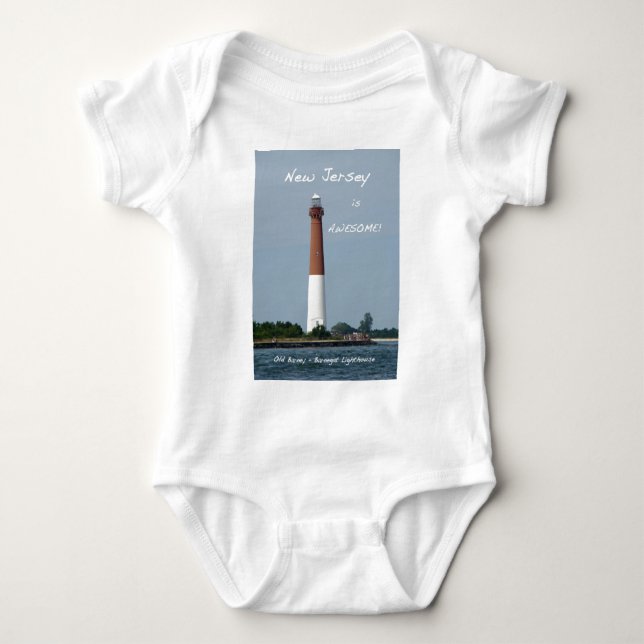 New-Jersey ist - Barnegat Leuchtturm fantastisch Baby Strampler (Vorderseite)
