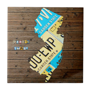 New-Jersey Lizenz-Platten-Karten-Keramik-Fliese V2 Fliese