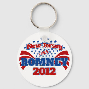 New-Jersey mit Romney 2012 Schlüsselanhänger