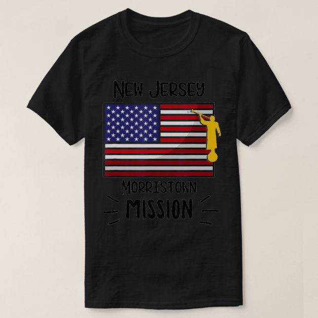 New Jersey Morristown Mormon LDS Mission Missionar T-Shirt (Design vorne)