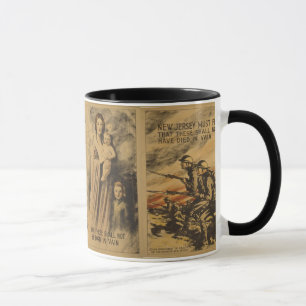 "New Jersey muss kämpfen..." WW I Tasse