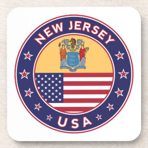 New Jersey, New Jersey-Aufkleber, Handy-Gehäuse, T Getränkeuntersetzer