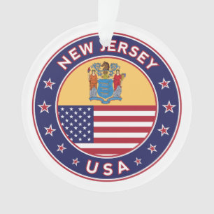 New Jersey, New Jersey-Aufkleber, Handy-Gehäuse, T Ornament