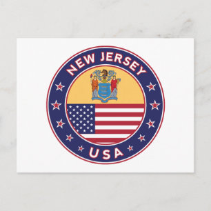 New Jersey, New Jersey-Aufkleber, Handy-Gehäuse, T Postkarte