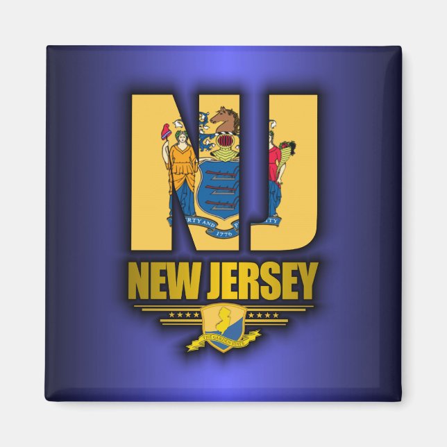 New Jersey (NJ) Magnet (Vorne)