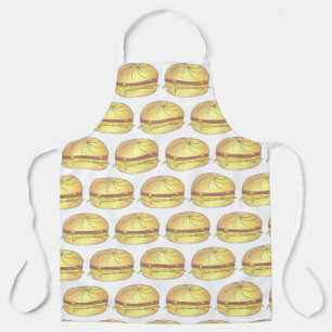 New Jersey NJ Pork Roll Ham Egg Breakfast Sandwich Schürze