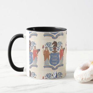 New Jersey Original 1776 Staat Siegel Tasse