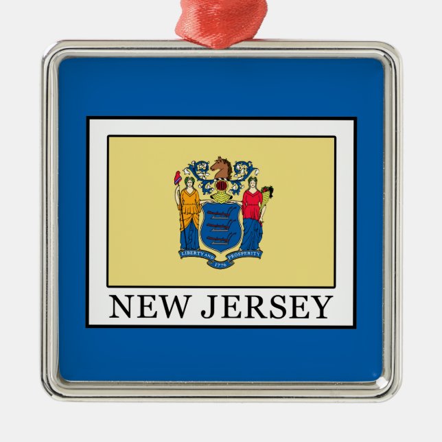 New Jersey Ornament Aus Metall (Vorne)