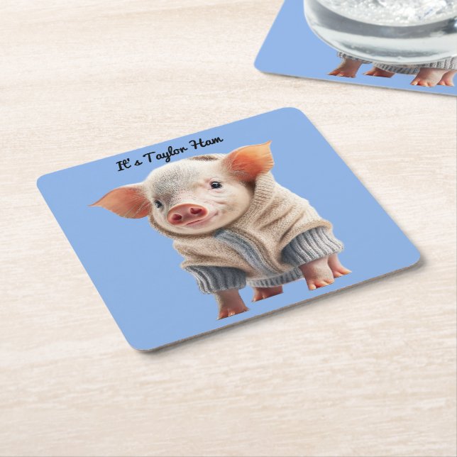 New Jersey Pig Drink Untersetzer (angewinkelt)