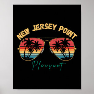 New Jersey Point Pleasant Souvenir Surfbrett Poster