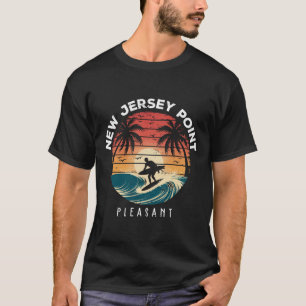 New Jersey Point Pleasant Surfbrett Wellen Strand T-Shirt
