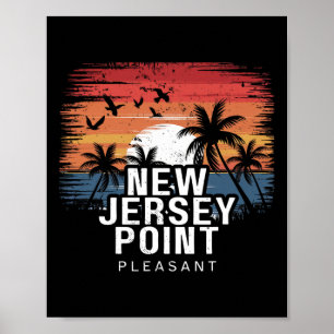 New Jersey Point Pleasant Surfen Surfer Poster