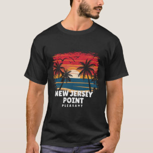 New Jersey Point Pleasant Surfer Palmbaum So T-Shirt