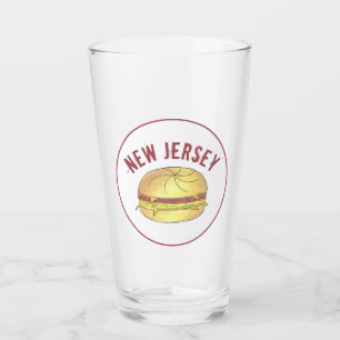 New Jersey Pork Roll NJ Ham Egg Breakfast Sandwich Glas