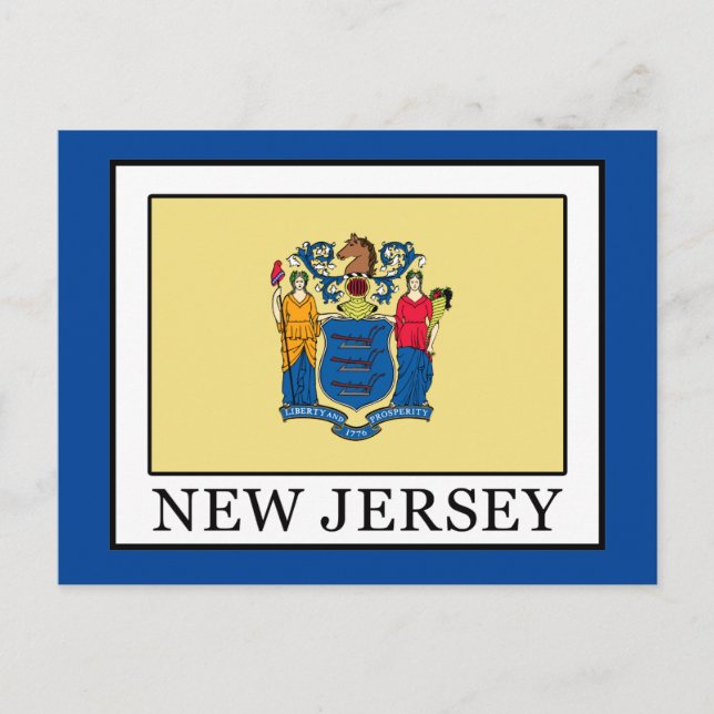 New Jersey Postkarte (Vorderseite)
