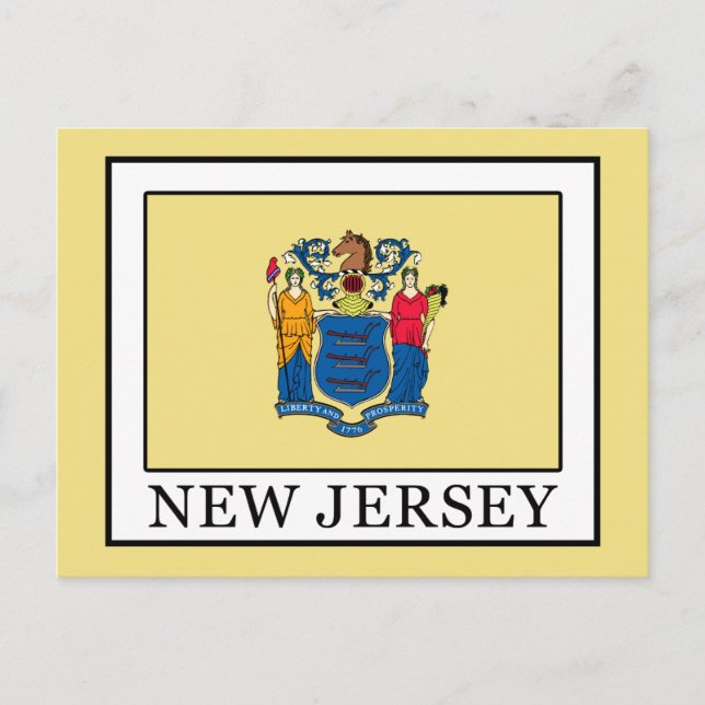 New Jersey Postkarte (Vorderseite)