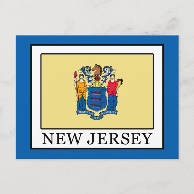 New Jersey Postkarte (Vorderseite)
