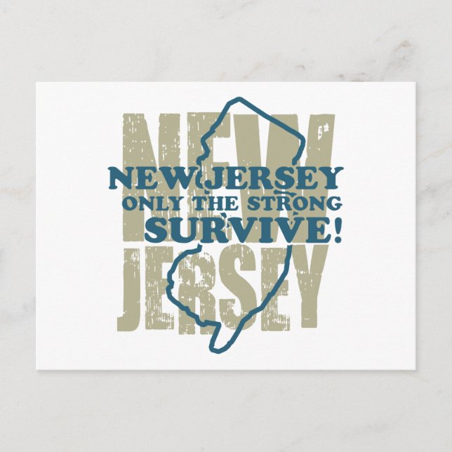New Jersey Postkarte (Vorderseite)