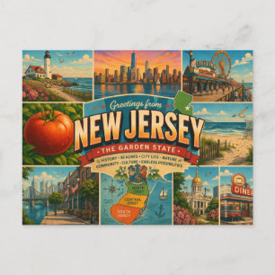 New Jersey Postkarte