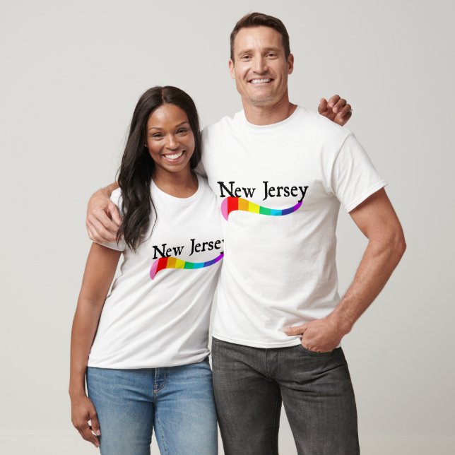 New Jersey Pride Regenbogen-Welle Pride-Parade NJ  T-Shirt (Unisex)
