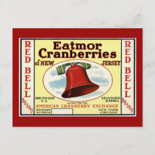 New Jersey Red Bell Cranberry Postkarte