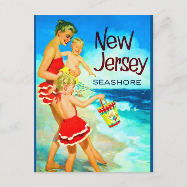 New Jersey Seashore Postcard Postkarte (Vorderseite)