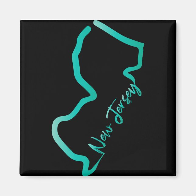 New Jersey Shirt Jersey Graphic Tees For Women. Me Magnet (Vorne)