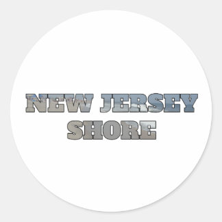 New Jersey Shore Runder Aufkleber