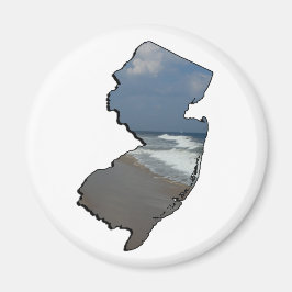 New Jersey Shore Staat Kontur Magnet