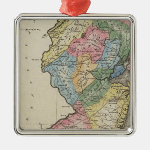 New Jersey Silbernes Ornament