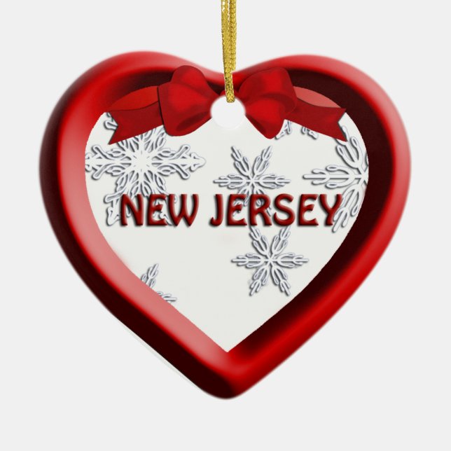 New Jersey Snowflake Herzlich Weihnachtsschmuck (Vorne)