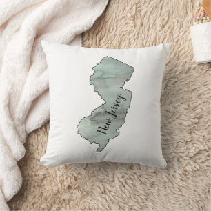 New Jersey Staat Illustration Kissen