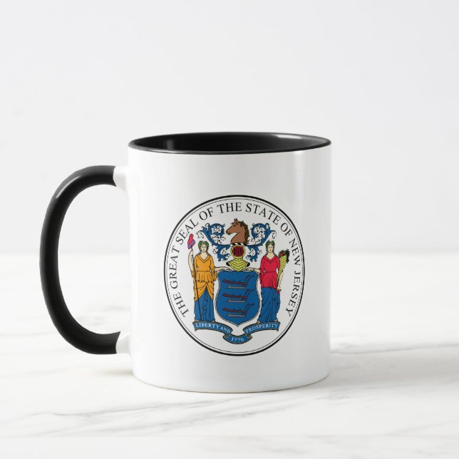 New Jersey Staat Siegel - Tasse (Links)