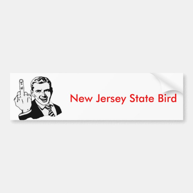 New-Jersey Staats-Vogel Autoaufkleber (Vorne)