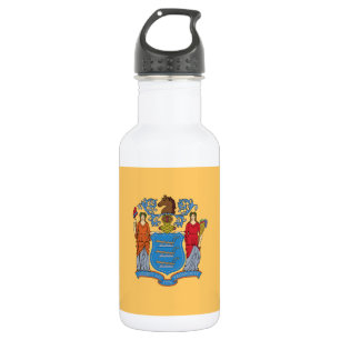 New Jersey State Flag Edelstahlflasche